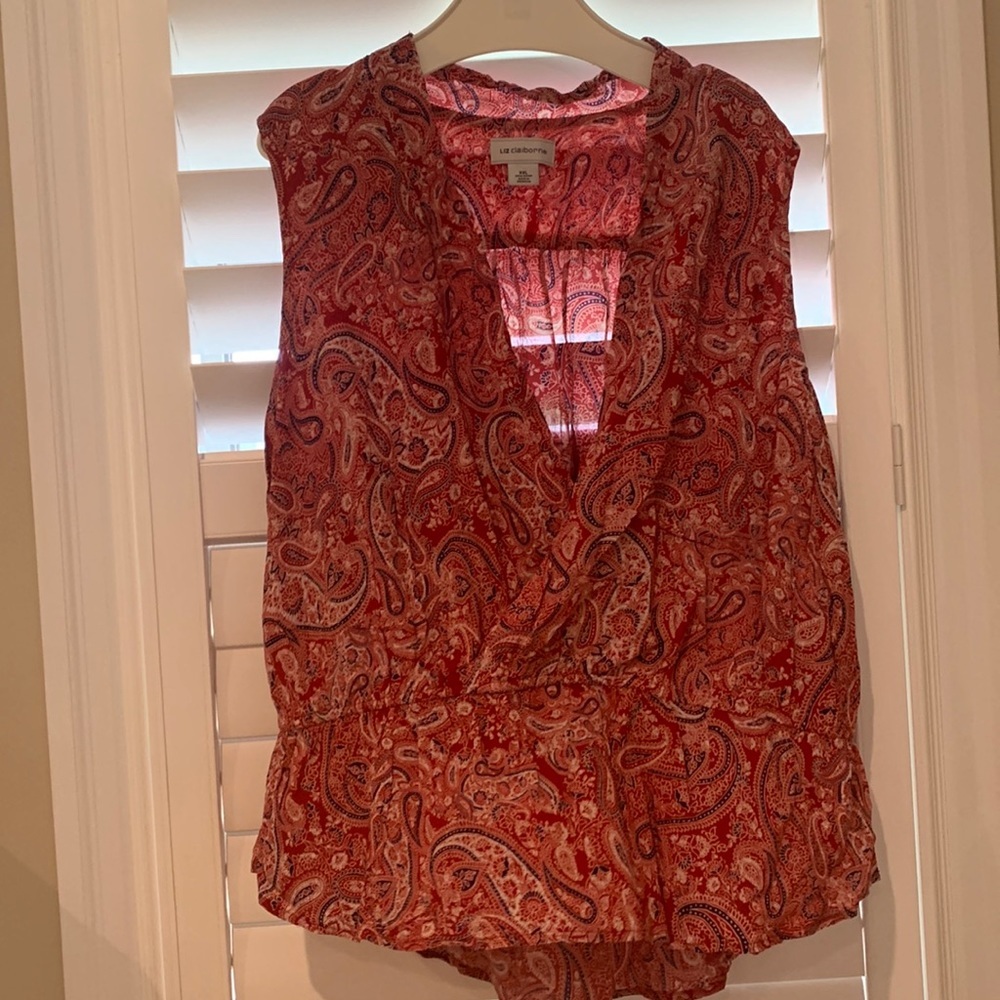 LIZ CLAIRBORNE Women’s Sleeveless Top Size XXL
